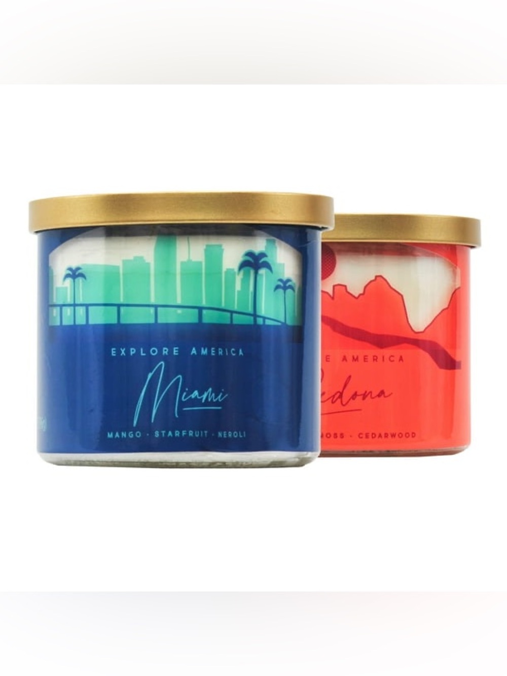 Mainstay Candle bundle -  mango, starfruit & neroli. Bergamot, moss & cedarwood.